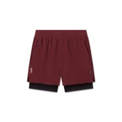 1028. Aerotex™ Bonded 7" Liner Short - Crimson