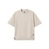 1026. Herringbone Terry Oversized Cinch Tee - Chai -Fashion Shop 0031 1026 CHAI