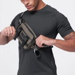 0197. Small Crossbody Bag - Deep Taupe -Fashion Shop 0197 Key Taupe