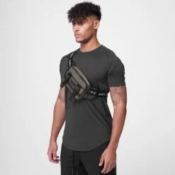 0197. Small Crossbody Bag - Deep Taupe -Fashion Shop 0197 ThreeQuarter Taupe