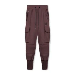 0437. Tetra-Lite® Cargo High Rib Jogger - Faded Plum