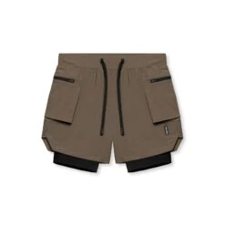 0651. Tetra-Lite® 5" Liner Cargo Short - Deep Taupe