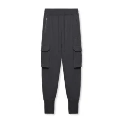 0654. Tech-Terry™ Cargo High Rib Jogger - Dusk Black