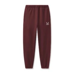 0655. Tech-Terry™ Oversized Sweats - Crimson "Emblem"