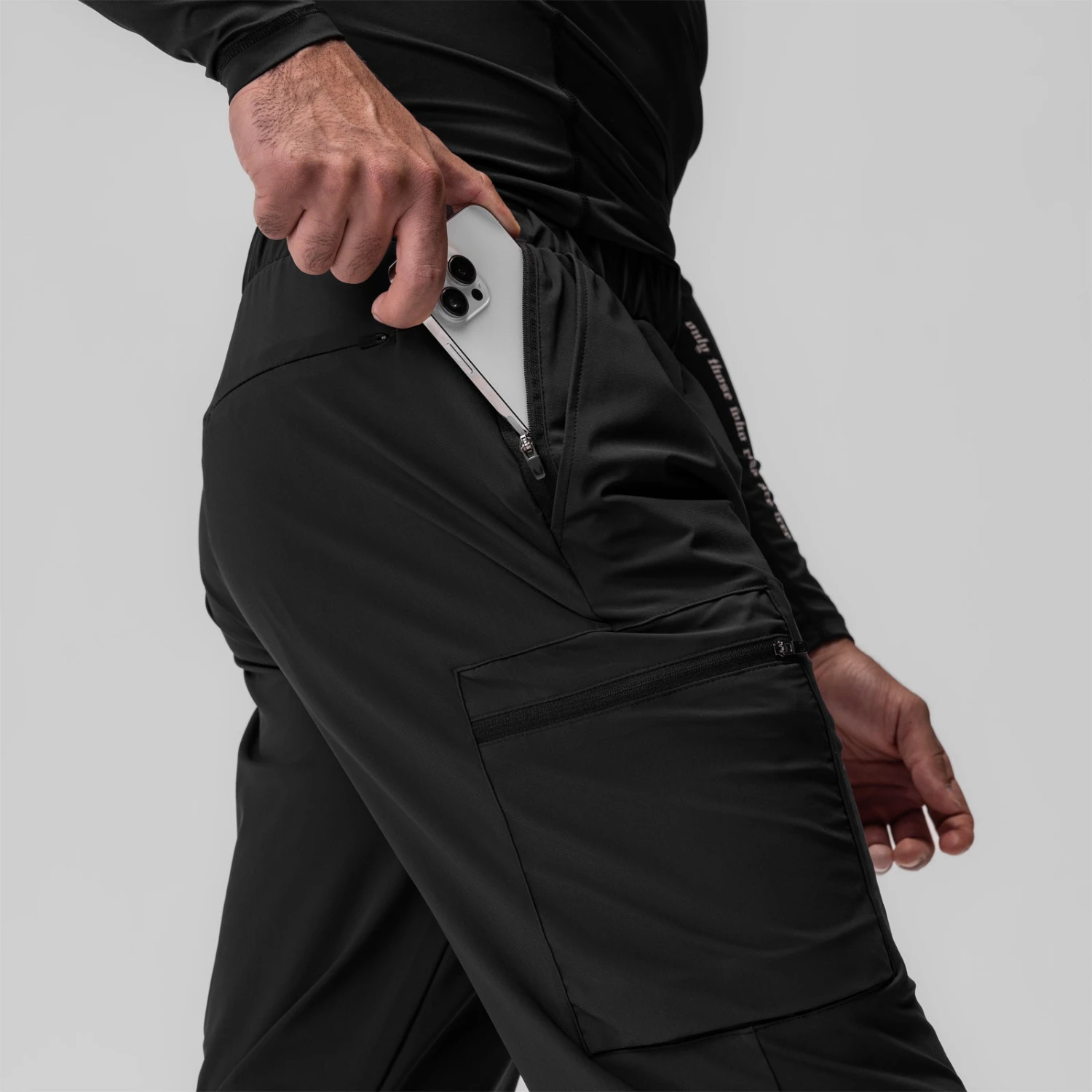 0656. Tetra-Lite® Standard Zip Jogger - Black "Cyber" 6 0656. Tetra-Lite® Standard Zip Jogger - Black "Cyber" - Image 4