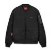 0677. Kinterra™ Weatherproof Bomber Jacket - Black -Fashion Shop 0677Bomber Black