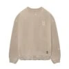 0861. Tech Essential™ Distressed Crewneck - Faded Chai