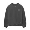 0861. Tech Essential™ Distressed Crewneck - Faded Grey -Fashion Shop 0689Crew Grey