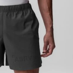 0737. Ripstop 6" Perforated Short - Space Grey -Fashion Shop 0737 SpaceGrey RipstopPerforatedShorts 2