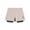 0752. Ripstop 3" High Split Liner Short - Chai/Black