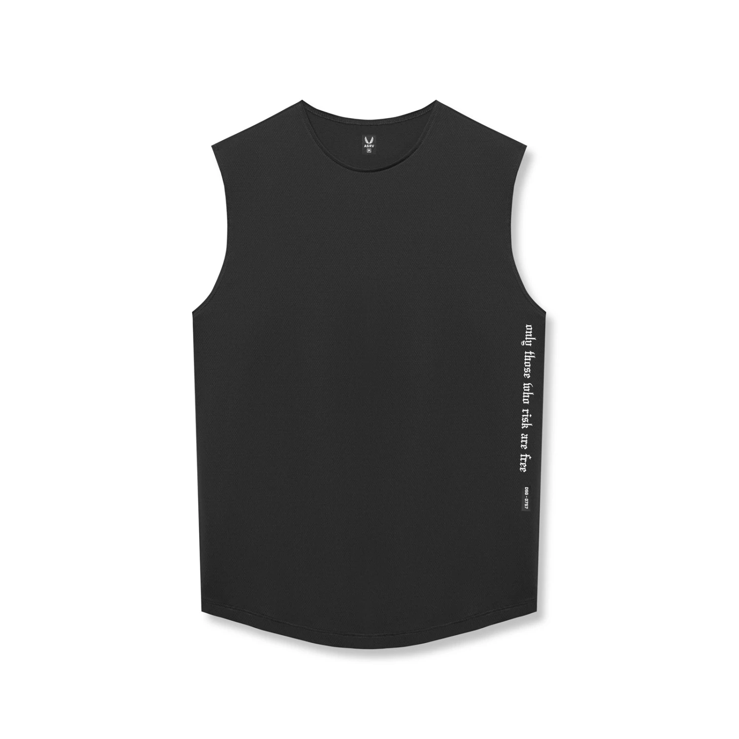 0757. AeroSilver® Cutoff Tank - Black "OTWR" 3 0757. AeroSilver® Cutoff Tank - Black "OTWR"