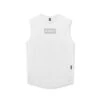 0757. AeroSilver® Cutoff Tank - White "Box Logo" -Fashion Shop 0757 White BoxLogo Hangdown