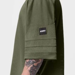 0772. SilverPlus™ Mesh Oversized Jersey - Olive -Fashion Shop 0772 Olive Jersey 2