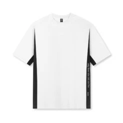 0779. Supima® Mesh Panel Oversized Tee - White