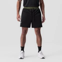 0795. SilverPlus™ Mesh Reversible Short - Olive/Black -Fashion Shop 0779 Olive MeshShort 2