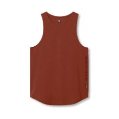 0780. Supima® Extended Tank Top - Brick