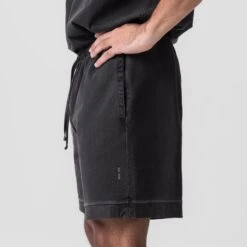 0782. Tech Essential™ Sweat Short - Faded Grey -Fashion Shop 0782 FadedGrey TechShorts 3