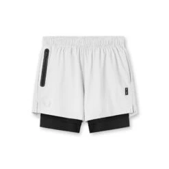 0784. Ultralite™ 6" Liner Short - White/Black