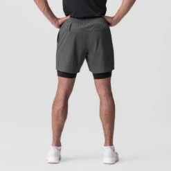 0784. Ultralite™ 6" Liner Short - Raven/Black -Fashion Shop 0784 GREY LinerShort 1