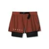 0786. Ripstop 3" Belt Pack Short - Brick/Black