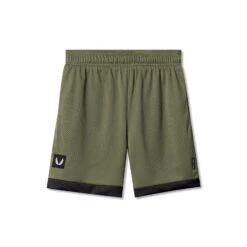0795. SilverPlus™ Mesh Reversible Short - Olive/Black