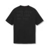 0797. Tech Essential™ Relaxed Tee - Black/Black "OTWR" -Fashion Shop 0797Tee BB Back