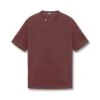 0797. Tech Essential™ Relaxed Tee - Faded Crimson -Fashion Shop 0797Tee Maroon