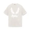 0797. Tech Essential™ Relaxed Tee - Stone/White "Brush Wings/ASRV" -Fashion Shop 0797Tee Stone White Brushed Wings 1