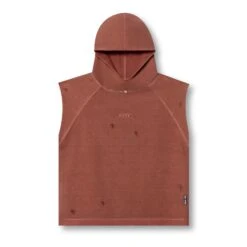 0799. Tech Essential™ Cutoff Hoodie - Faded Brick