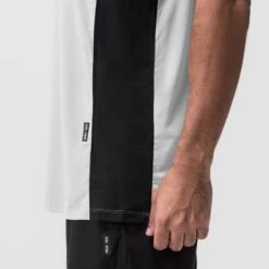 0809. Supima® Mesh Panel Training Singlet - White -Fashion Shop 0809 WHITE MeshTank 2