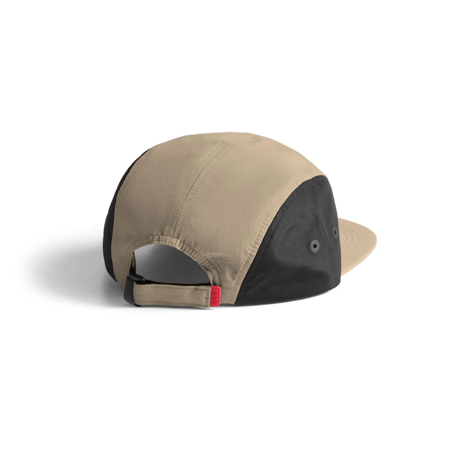 0814. 5-Panel Run Cap - Khaki/Black "ASRV" 4 0814. 5-Panel Run Cap - Khaki/Black "ASRV" - Image 2