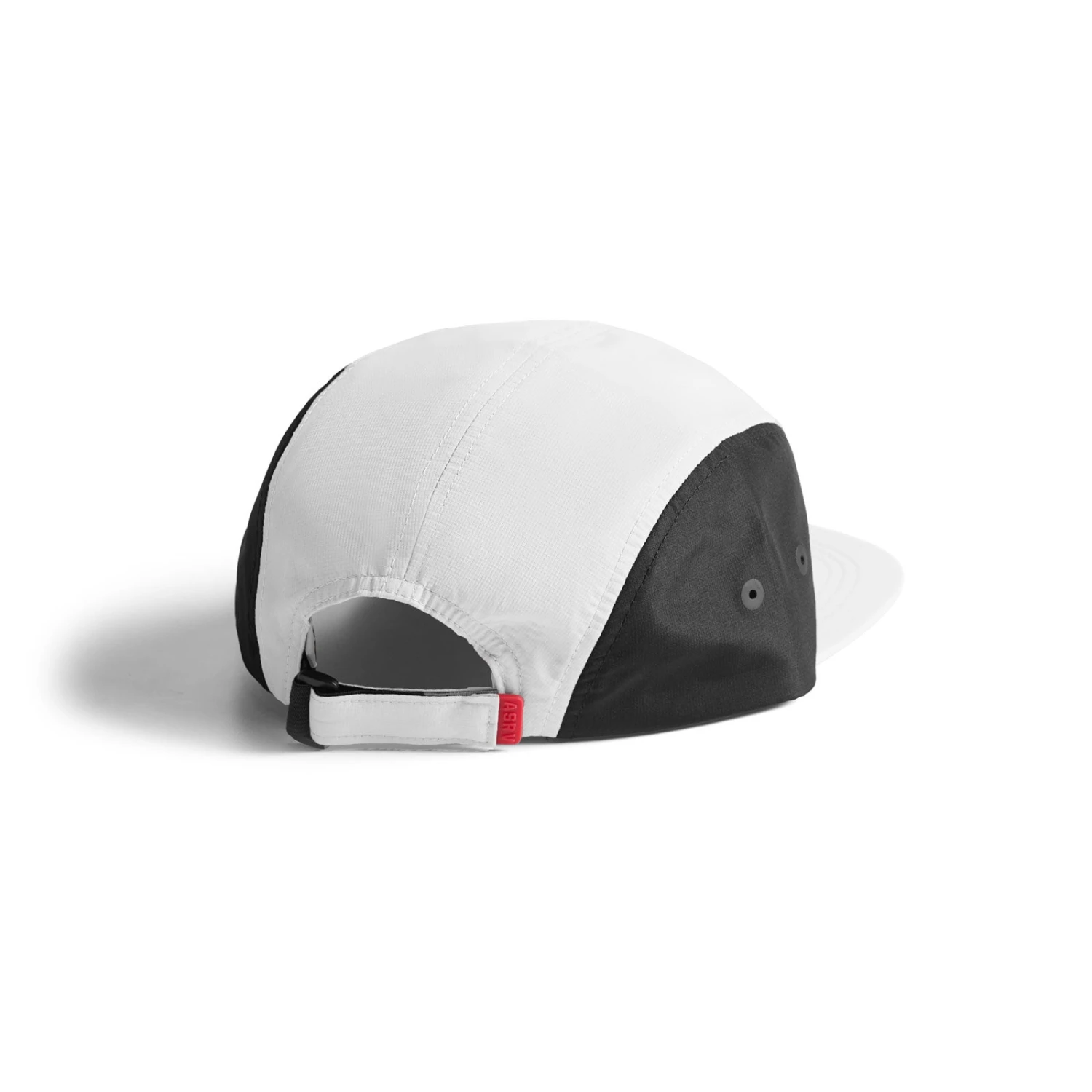 0814. 5-Panel Run Cap - White/Black "ASRV" 4 0814. 5-Panel Run Cap - White/Black "ASRV" - Image 2