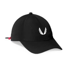 0821. Performance Cinch Hat - Black/White "Wings"