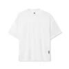 0822. AeroSilver® Oversized Tee - White -Fashion Shop 0822 White
