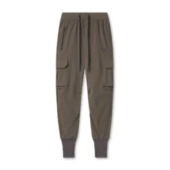 0825. Tetra-Lite® Cargo High Rib Jogger - Deep Taupe