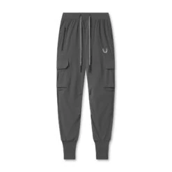 0825. Tetra-Lite® Cargo High Rib Jogger - Space Grey "Reflective"