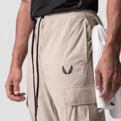 0825. Tetra-Lite® Cargo High Rib Jogger - Beige -Fashion Shop 0825 Beige HiRibCargoJogger 5