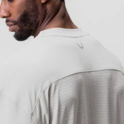 0841. 3D-Lite® 2.0 3/4-Sleeve Oversized Tee - White "OTWR" -Fashion Shop 0841 WHITE 3 4SLEEVE 2