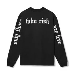 0851. Tech Essential™ Relaxed Long Sleeve - Black/White "OTWR"