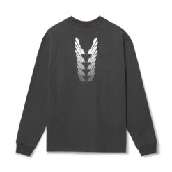 0851. Tech Essential™ Relaxed Long Sleeve - Space Grey "Brush Stroke" -Fashion Shop 0851Shirts Grey Back 19baddc4 a84f 422a a050 b720f3e618fc