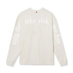 0851. Tech Essential™ Relaxed Long Sleeve - Stone/White "OTWR"