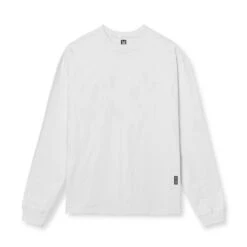 0851. Tech Essential™ Relaxed Long Sleeve - White