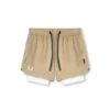 0865. Tetra-Lite® 5" Liner Short - Khaki/ White / White "Wings"