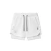 0865. Tetra-Lite® 5" Liner Short - White "Cyber"/White