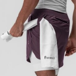 0866. Tetra-Lite® 7" Liner Short - Deep Purple "Cyber"/White 15 0866. Tetra-Lite® 7" Liner Short - Deep Purple "Cyber"/White -Fashion Shop 0866 DeepPurple Cyber TetraLite