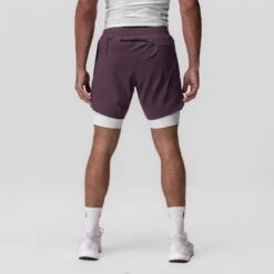 0866. Tetra-Lite® 7" Liner Short - Deep Purple "Cyber"/White 11 0866. Tetra-Lite® 7" Liner Short - Deep Purple "Cyber"/White -Fashion Shop 0866 DeepPurple Cyber TetraLite 4