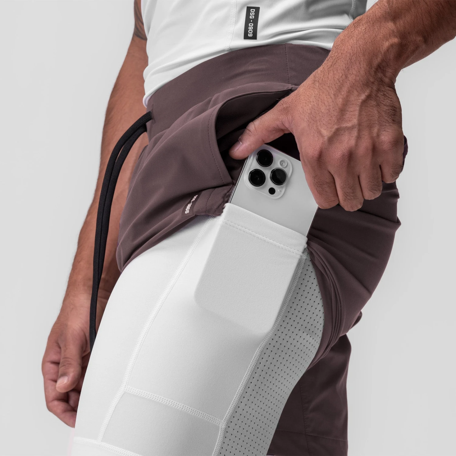 0866. Tetra-Lite® 7" Liner Short - Nightshade "Cyber"/White 6 0866. Tetra-Lite® 7" Liner Short - Nightshade "Cyber"/White - Image 4