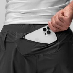 0866. Tetra-Lite® 7" Liner Short - Space Grey "Cyber"/White -Fashion Shop 0866 SpaceGrey Cyber TetraLite 2