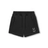0867. Tech-Terry™ Sidelock Sweat Short - Black "Stacked Wings" 1 0867. Tech-Terry™ Sidelock Sweat Short - Black "Stacked Wings" -Fashion Shop 0867Shorts Black