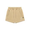 0867. Tech-Terry™ Sidelock Sweat Short - Khaki "Stacked Wings"